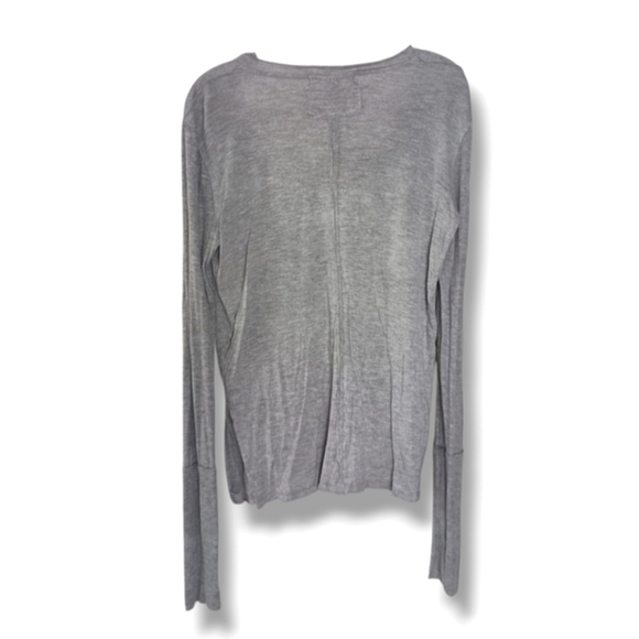 Free People We The Free Fresh & Clean Top in Heather Grey Size Small - Picture 3 of 5